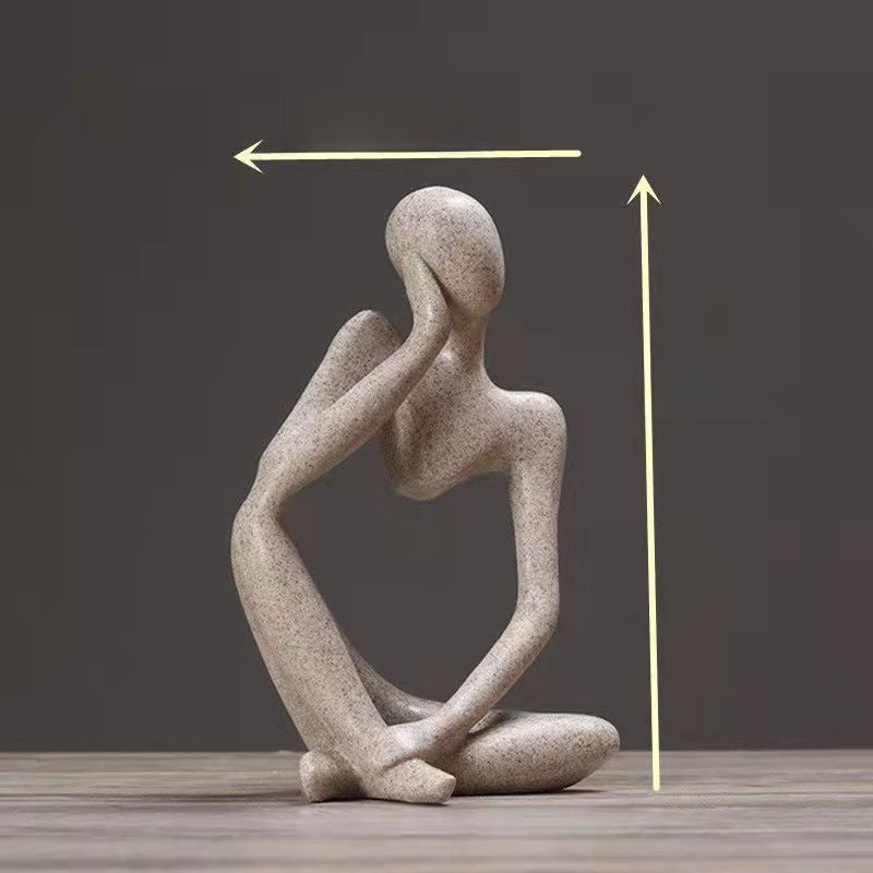 Abstract Thinker Sculpture