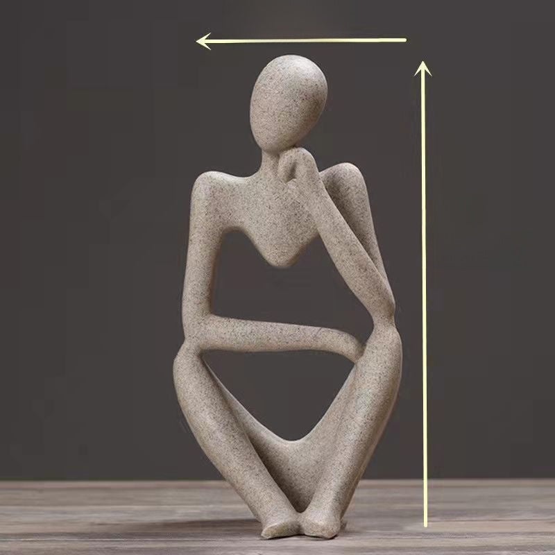 Abstract Thinker Sculpture