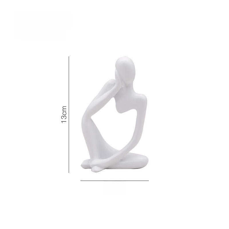 Abstract Thinker Sculpture