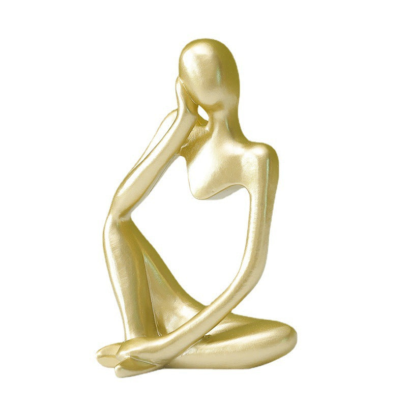 Abstract Thinker Sculpture