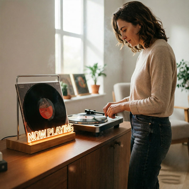 Now Playing Vinyl Stand