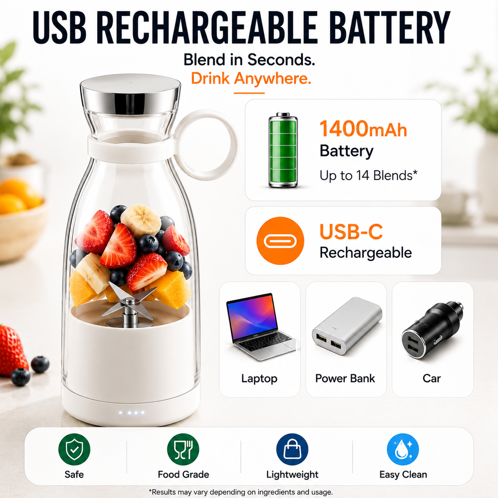 BlendGo Portable Blender Bottle