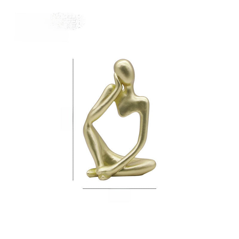 Abstract Thinker Sculpture