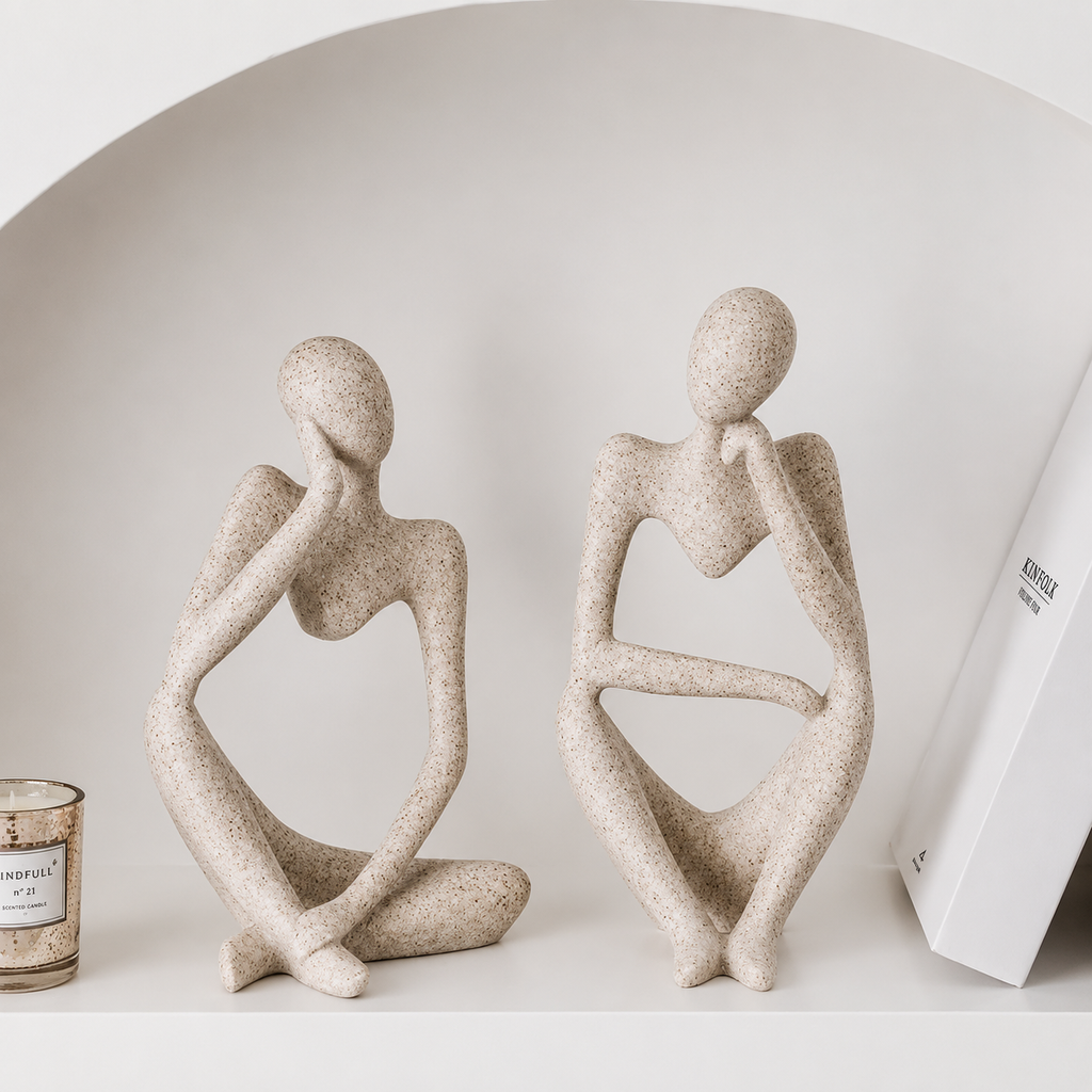 Abstract Thinker Sculpture