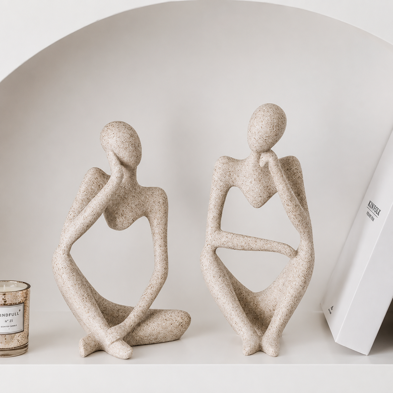 Abstract Thinker Sculpture
