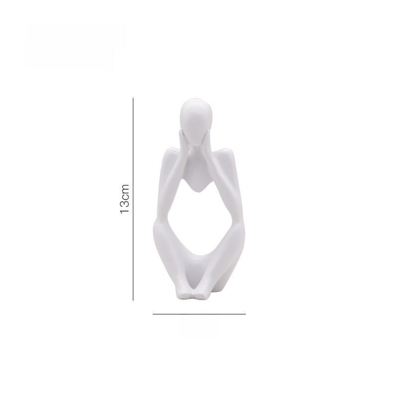 Abstract Thinker Sculpture