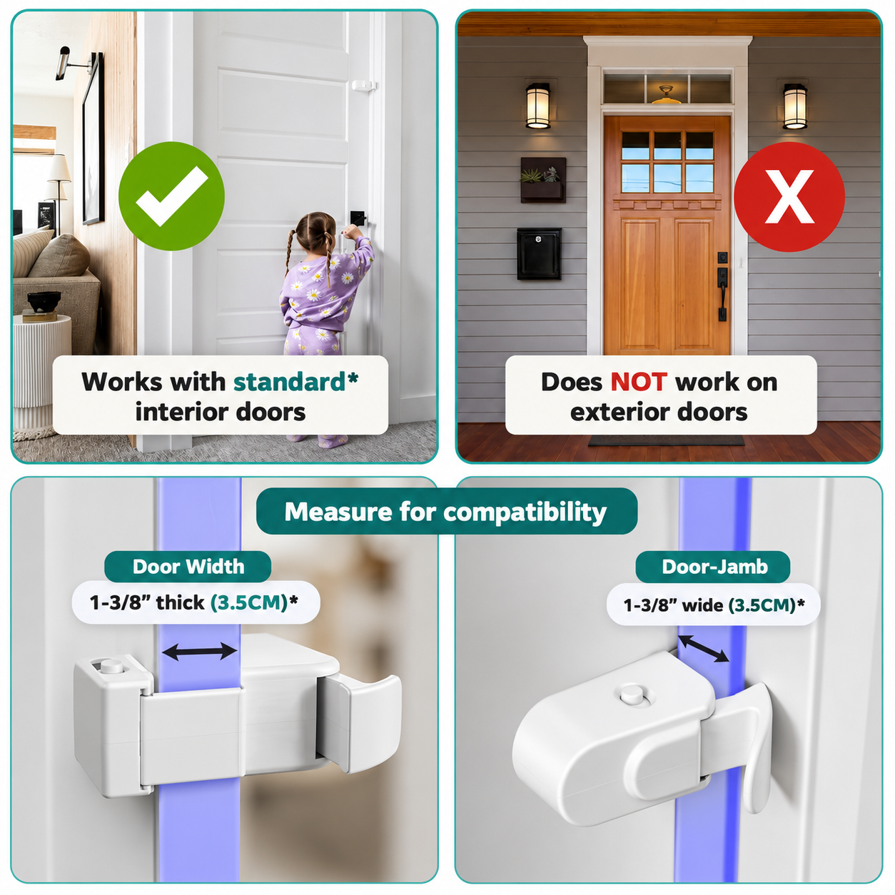 SafeLatch Child Safety Door Lock