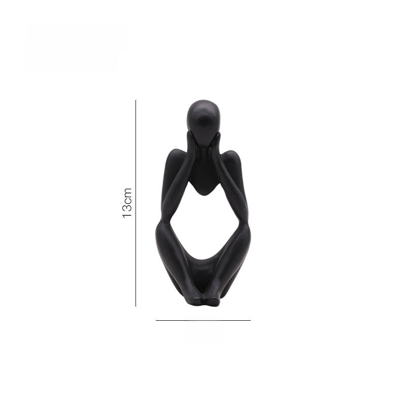 Abstract Thinker Sculpture