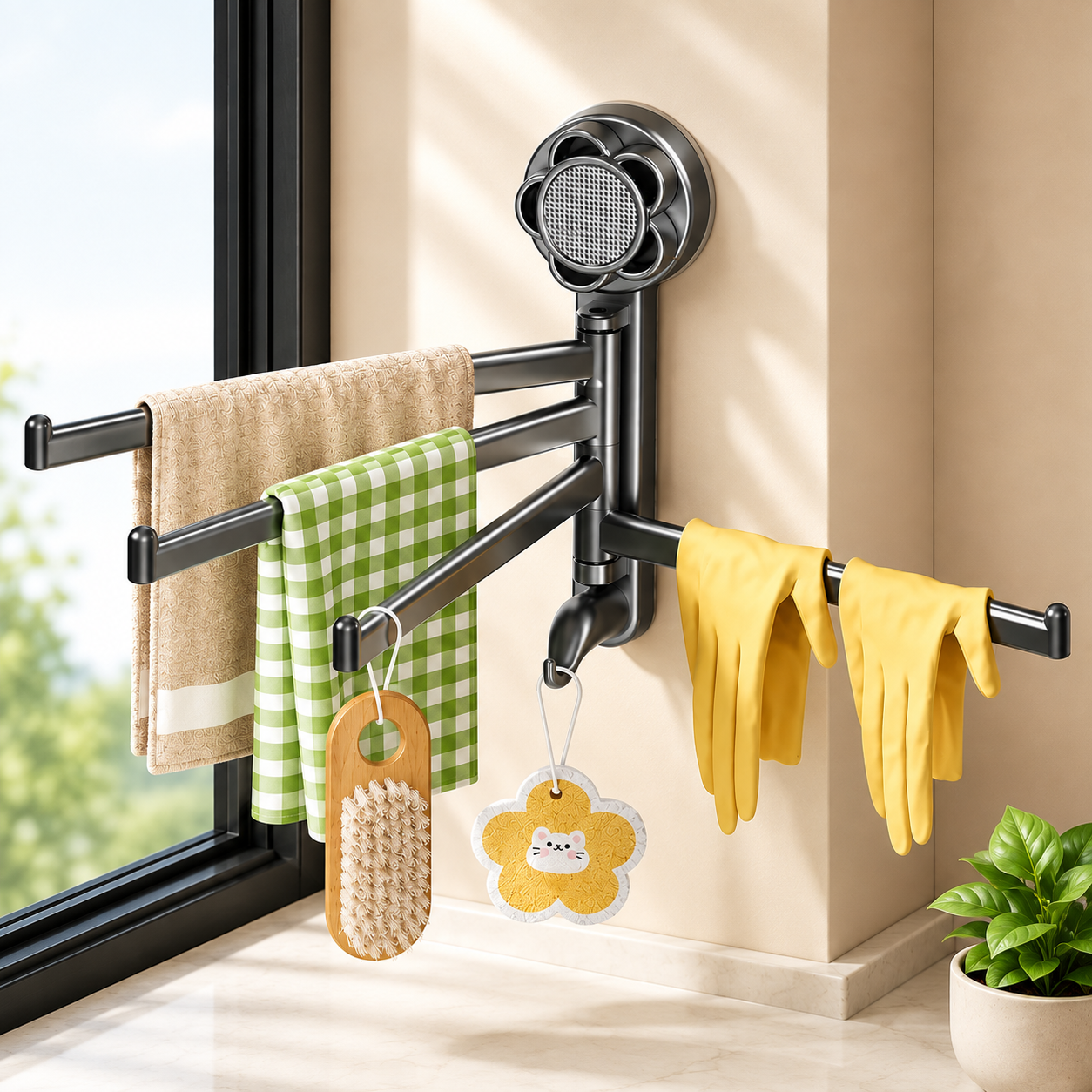 SwingDry Rotating Towel Rack