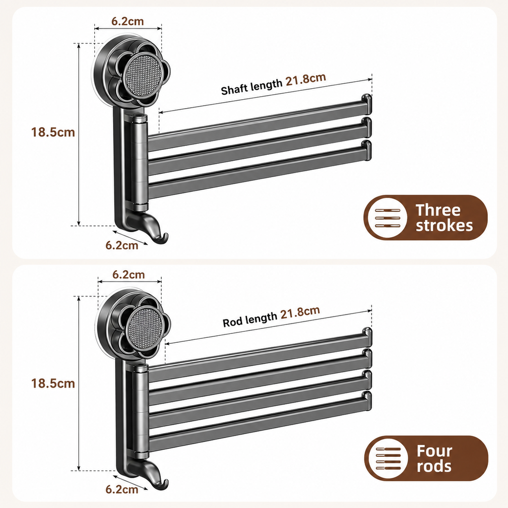 SwingDry Rotating Towel Rack