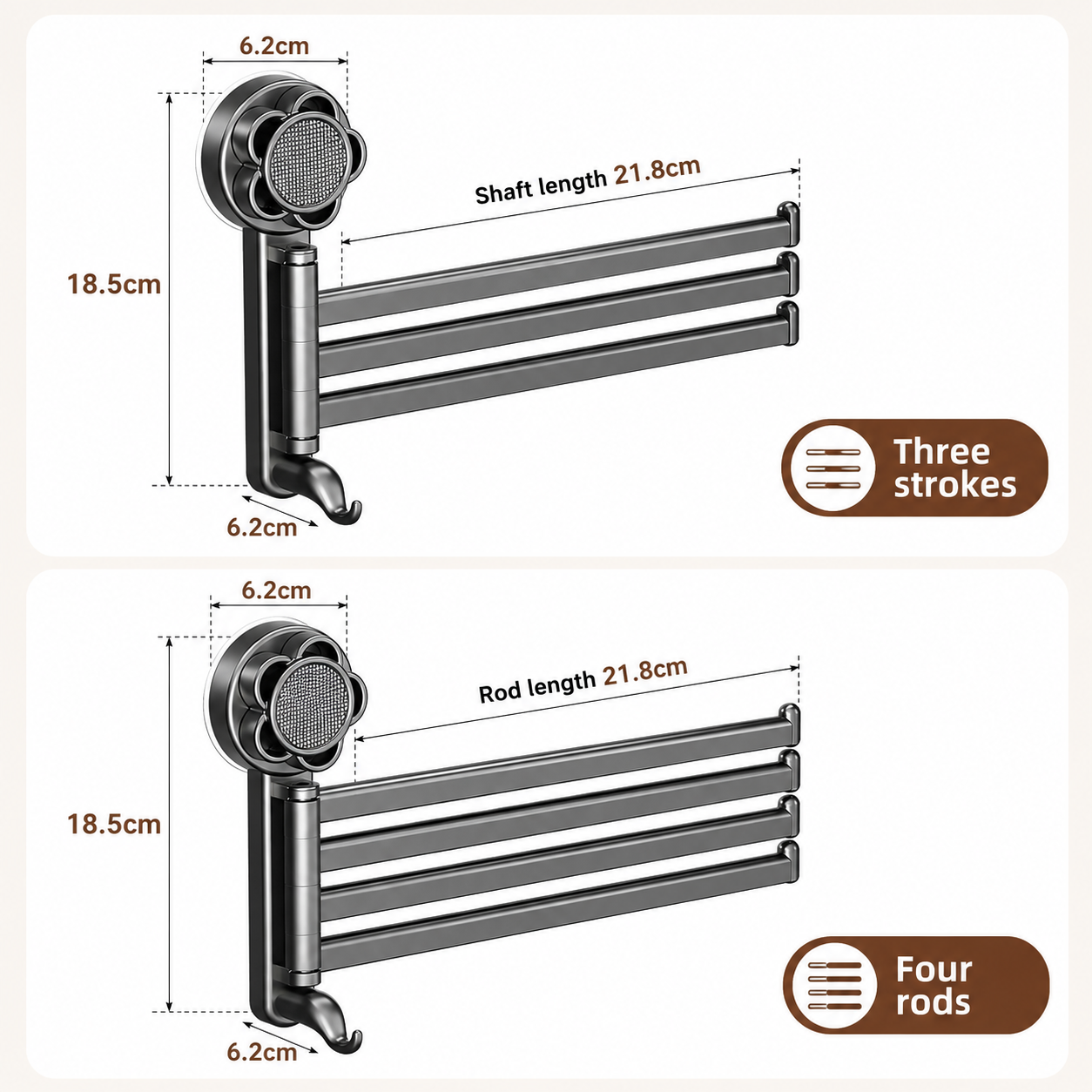 SwingDry Rotating Towel Rack