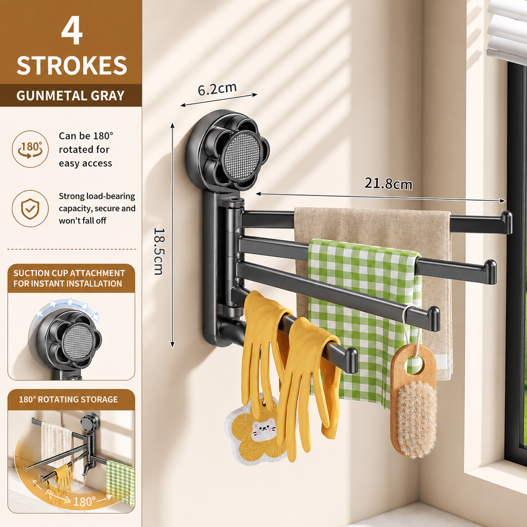 SwingDry Rotating Towel Rack