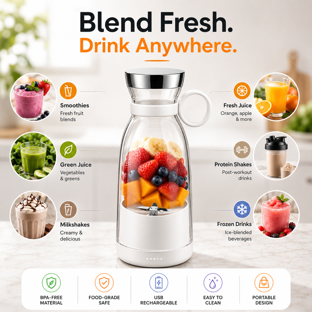 BlendGo Portable Blender Bottle