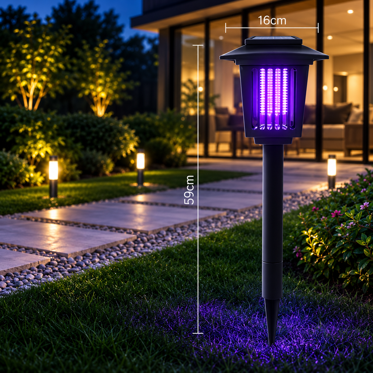 Solar Mosquito Garden Stake Light